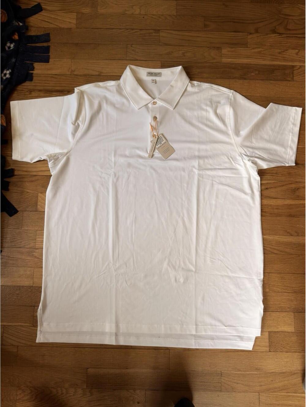 2XL - Men - Peter Millar Crown Sport White Polo (NWT)